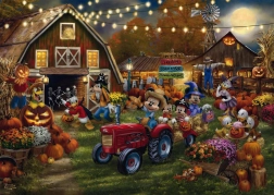 Puzzle SCHMIDT Mickey y Minnie – fiesta de calabazas 1000 piezas