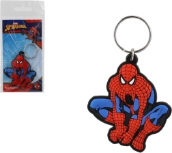 Llavero de goma MARVEL SPIDER-MAN, figura sentada, 6 cm