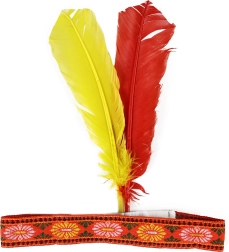 Diadema india con plumas