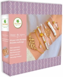 Fabricación de joyas – pulseras multicapa con nácar para niñas