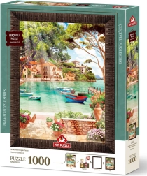 Puzzle con marco y pegamento Buenos días 1000 piezas