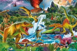 Puzzle Gigantes prehistóricos 200 piezas de Schmidt