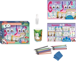 Libro para colorear borrable con gafas 3D