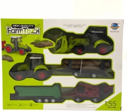 Set de juego tractor con remolque y accesorios