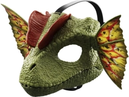 Máscara de Dilophosaurus de Jurassic World con sonidos y efecto de agua