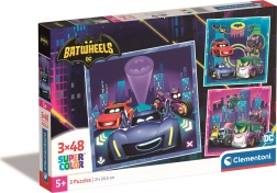 Puzle 3×48 piezas Batwheels – set de tres imágenes