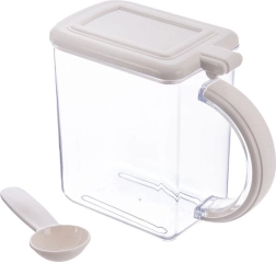 Recipiente de cocina para alimentos a granel de 550 ml con tapa y cuchara