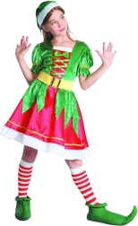 Disfraz de carnaval de mujer duende para niños 110–120 cm