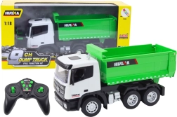 Volquete RC verde 1:18 con control remoto