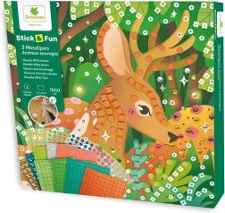 Set de mosaicos animales del bosque