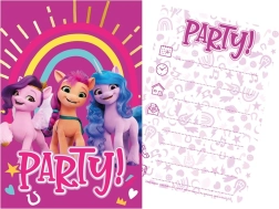 Set de invitaciones de fiesta y sobres MY LITTLE PONY (5+5), 15 × 10 cm