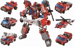 Qman Blazing Mars – mini set de construcción de técnica de bomberos, parte 1