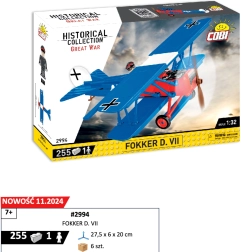 Kit de construcción COBI Fokker D.VII – modelo histórico de avión 1:32