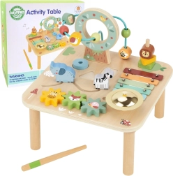 Mesa educativa musical de madera 5 en 1 WOOPIE GREEN