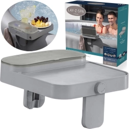 Estante Bestway 4 en 1 para LAY‑Z‑SPA – bandeja multifuncional con espacio de almacenamiento y soportes