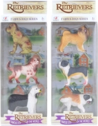 Set de perros de plástico (3 uds.)