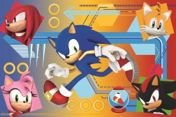 Puzzle de Sonic 60 piezas Sonic en acción