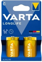 Pilas alcalinas Longlife Tipo C 2 uds