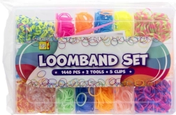 Set de gomas Loom para tejer pulseras 1440 uds en maletín