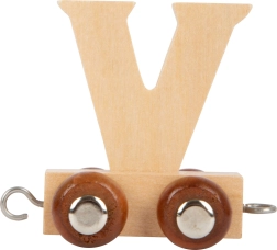 Vagón de madera con la letra V – small foot