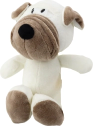 Pequeño pug de peluche con ventosa 16 cm