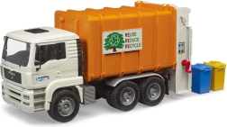 Camión de basura Bruder MAN TGA con cubos de basura 1:16