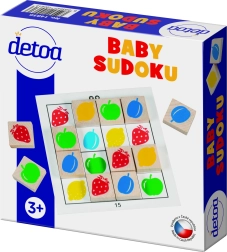 Sudoku infantil con piezas de madera