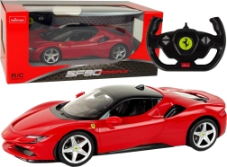 RC auto Ferrari SF90 1:14 Rastar rojo