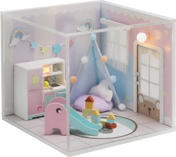 Miniatura de casita Casa Arcoíris para niños