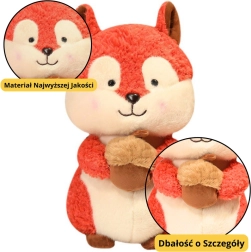 Ardilla de peluche con nuez 25 cm