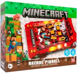 Pinball de mesa Minecraft: Nether con marcador LED y sonidos