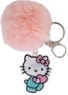 Llavero con pompon peludo Hello Kitty