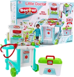 Juego médico infantil 3 en 1 con carrito y maletín