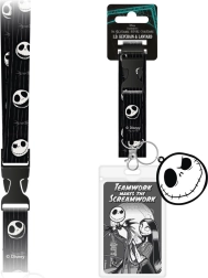 Cordón para el cuello de Nightmare Before Christmas con funda transparente