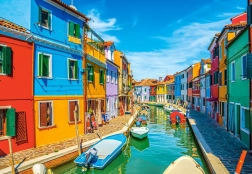 Puzzle de 1000 piezas: colores de la isla de Burano, Italia
