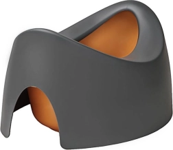 Orinal infantil ergonómico de doble cara con vertedero Teggi, grafito