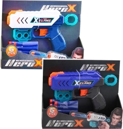 Pistola con dardos blandos para niños