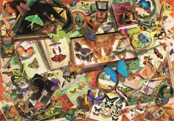 Puzzle de 500 piezas de alta calidad, Coleccionista de mariposas