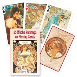 Cartas de juego Alfons Mucha