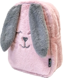 Mochila preescolar para niños FUNNY HONEY BUNNY – conejito de peluche rosa