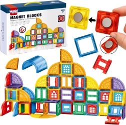 Bloques de construcción magnéticos 3D WOOPIE – set educativo Castillo, 100 piezas