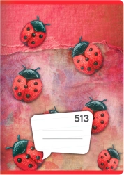 Cuaderno A5, 10 hojas – rayado 12 mm
