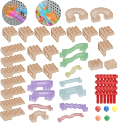 Masterkidz set de construcción de pista de canicas para panel STEM, 63 piezas