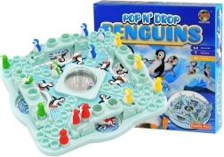 Juego de mesa familiar Carrera de pingüinos con dado de burbuja