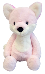 Zorro rosa de peluche