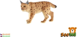 Figura de lince boreal de plástico, 8 cm