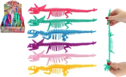 Esqueleto de dinosaurio antiestrés extensible de silicona 22 cm