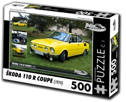 Puzzle Retroauta Škoda 110 R Coupe 1974 - 500 piezas