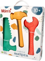 Herramientas suaves en tonos pastel – set sensorial para pequeños manitas