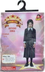 Disfraz de niña gótica para niños 120–130 cm